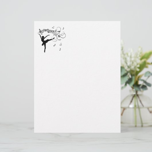 Papier La Musique suit Ballerina (Debout devant)
