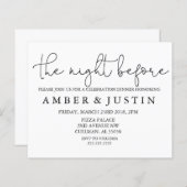 Papier La Nuit Avant | Invitation (Devant / Derrière)