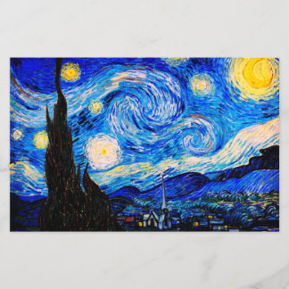 Papier La Nuit étoilée par Vincent Van Gogh