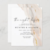 Papier La nuit précédente | Invitation (Devant / Derrière)