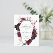 Papier La nuit précédente | Invitation d'Halloween (Debout devant)