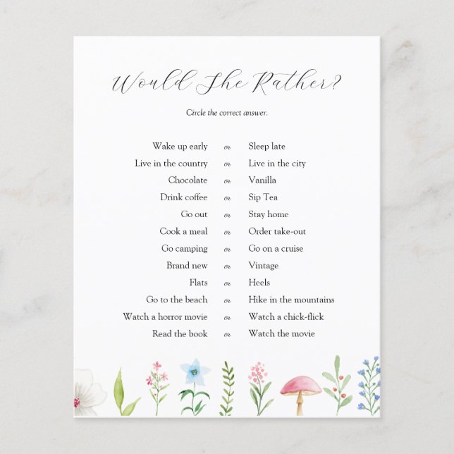 Papier La nuptiale préférerait-elle jouer (Devant)