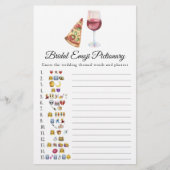 Papier La paire parfaite émoticônes de douche nuptiale (Devant)