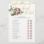 Papier La Paire Parfaite Qu'Il A Dit Qu'Elle A Dit Jeux (Devant)