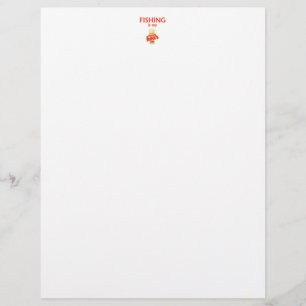 Papier La Pêche Est Mon Heureuse Heure