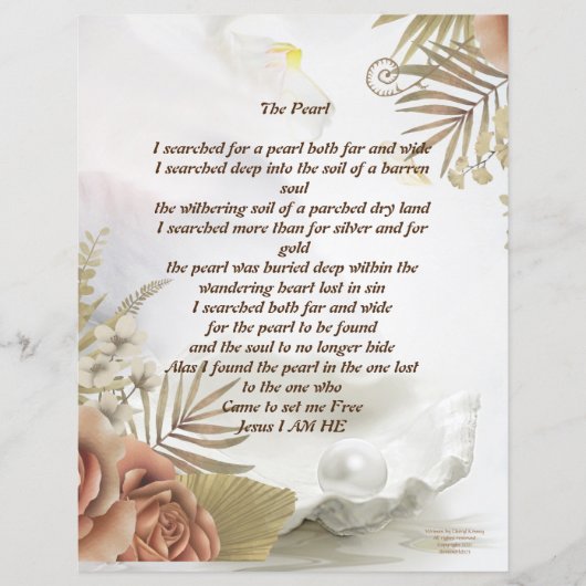 Papier La Perle personnalisée stationnaire (Devant)