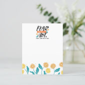 Papier La Peur Pas Isaïe Bible Verse Conception Inspirant (Debout devant)