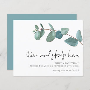 Papier La route budgétaire commence ici Eucalyptus Fiança