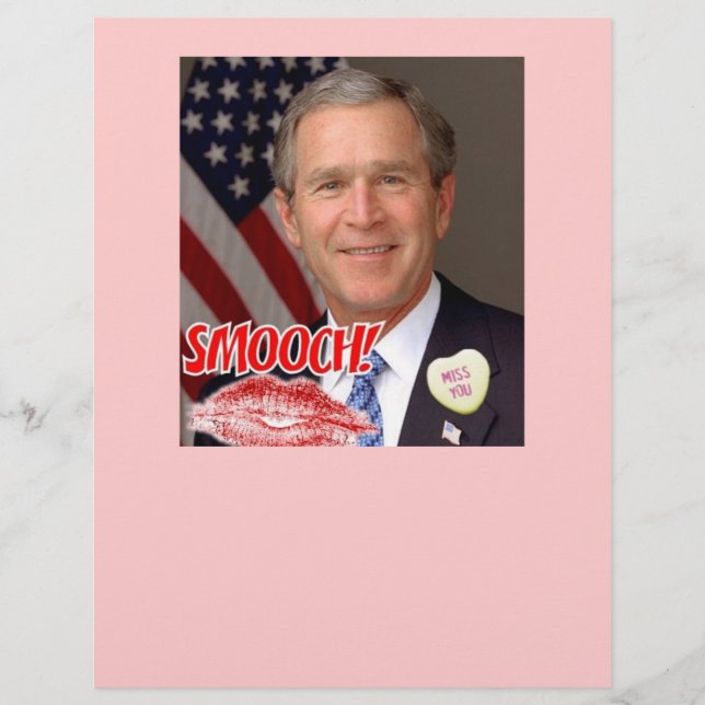 Papier La Saint-Valentin de George Bush (Devant)