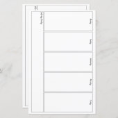 Papier La semaine du journal à puce en bref (Devant / Derrière)