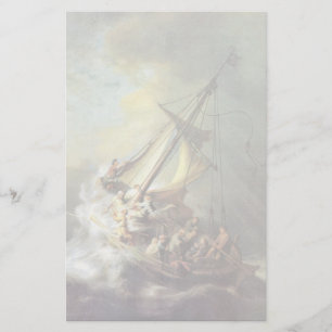 Papier La Tempête Sur La Mer De Galilée. Par Rembrandt Va