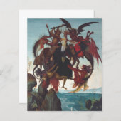 Papier La tentation de Saint Antoine par Michel-Ange (Devant / Derrière)