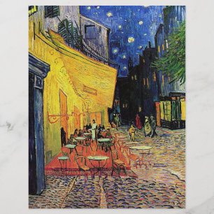 Papier La terrasse du café sur la place du forum, Arles,