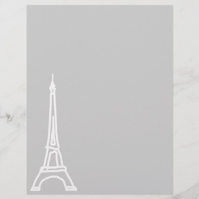 Papier la tour Eiffel (Devant)