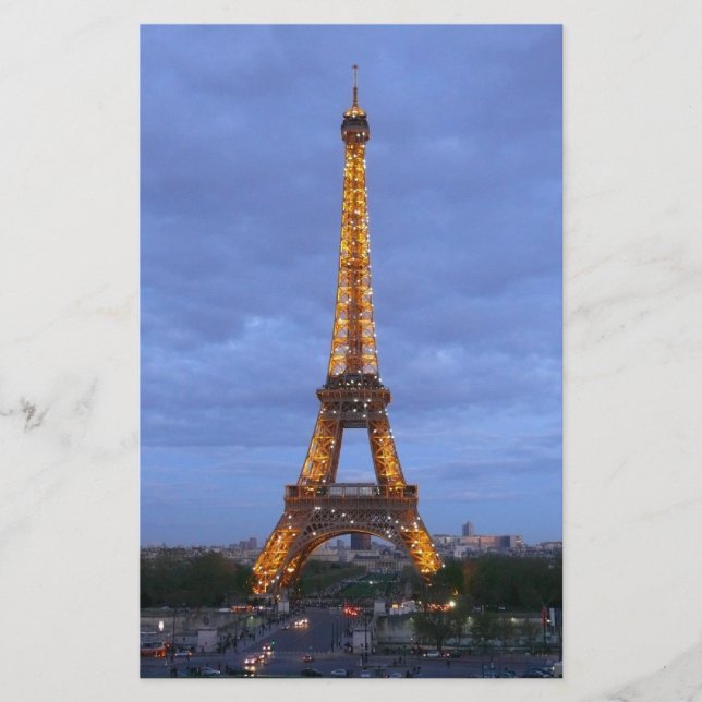 Papier La Tour Eiffel de Paris (Devant)