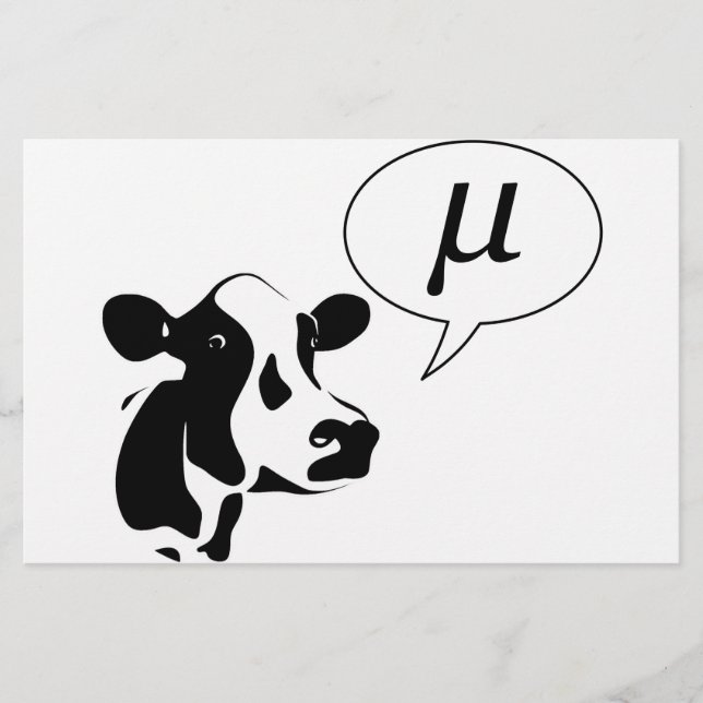 Papier La vache scientifique devient Mu (Devant)