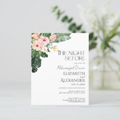 Papier La veille du dîner de répétition Palm Tropical (Debout devant)