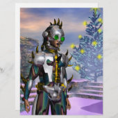 PAPIER LA VEILLE D'UN CYBORG DU NOUVEL AN (Devant / Derrière)