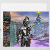 PAPIER LA VEILLE D'UN CYBORG DU NOUVEL AN (Devant / Derrière)