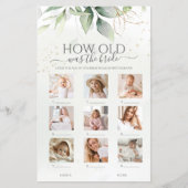 Papier La verdure Comme L'Âge Était Le Jeu De Fête des ma (Devant)