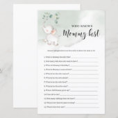 Papier La verdure des éléphants qui connaît maman meilleu (Devant / Derrière)