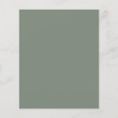 Papier La verdure | Faire-part de mariage blanc moderne (Dos)