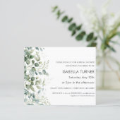 Papier La verdure | Invitation de douche nuptiale (Debout devant)