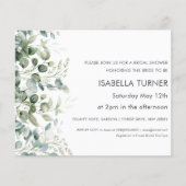 Papier La verdure | Invitation de douche nuptiale (Devant)