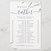 Papier La verdure lui ferait plutôt un jeu de douche nupt (Devant)