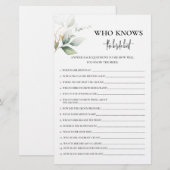 Papier La verdure qui connaît la mariée meilleur jeu (Devant / Derrière)