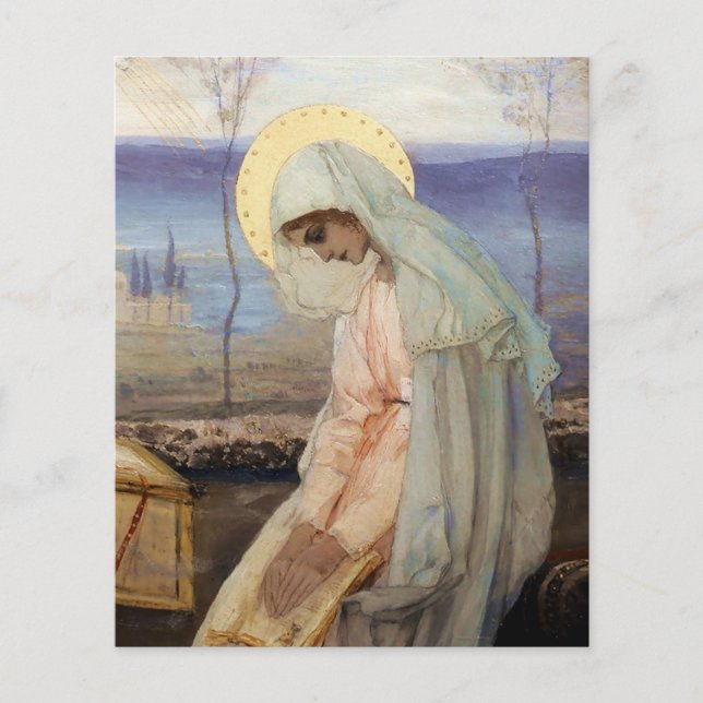 Papier « La Vierge Marie » par Mikhail Nesterov (Devant)