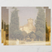 Papier La Villa Malte, Rome par Lord Frederic Leighton (Devant / Derrière)