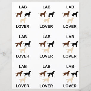 Papier Lab Lover toutes les couleurs silhouettes