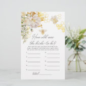 Papier L'abeille florale Quel âge avait la mariée pour êt (Debout devant)