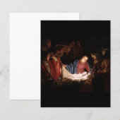Papier L'Adoration des bergers par Honthorst (Devant / Derrière)
