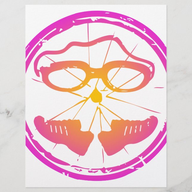 Papier Lady Triathlon, triathlon féminin (Devant)