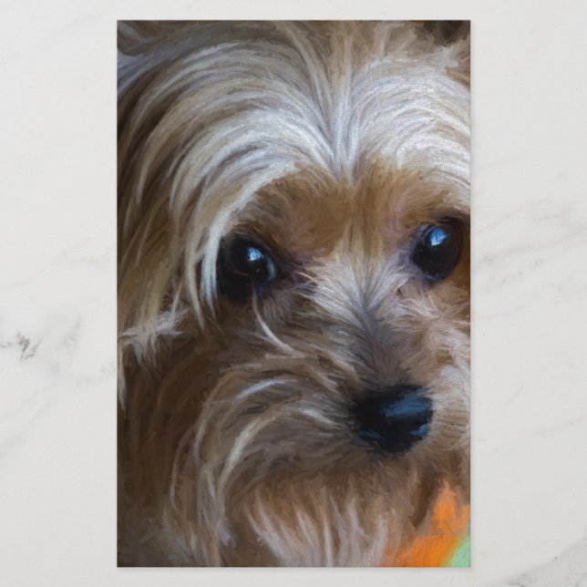 Papier Lady Yorkshire Terrier (Devant)