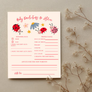 Papier Ladybug Baby shower Baby Predictions & Conseils Ca