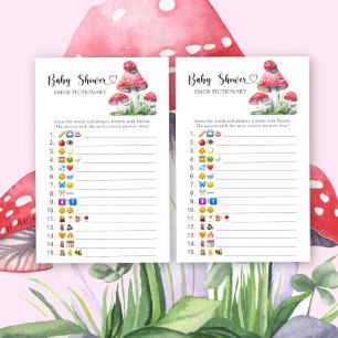 Papier Ladybug - émoticônes jeu de baby shower