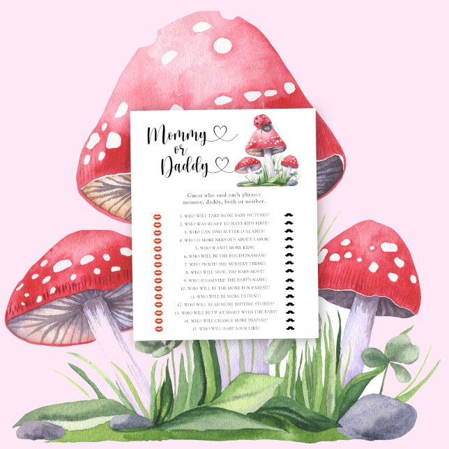 Papier Ladybug - maman ou papa jeu de baby shower (Créateur téléchargé)