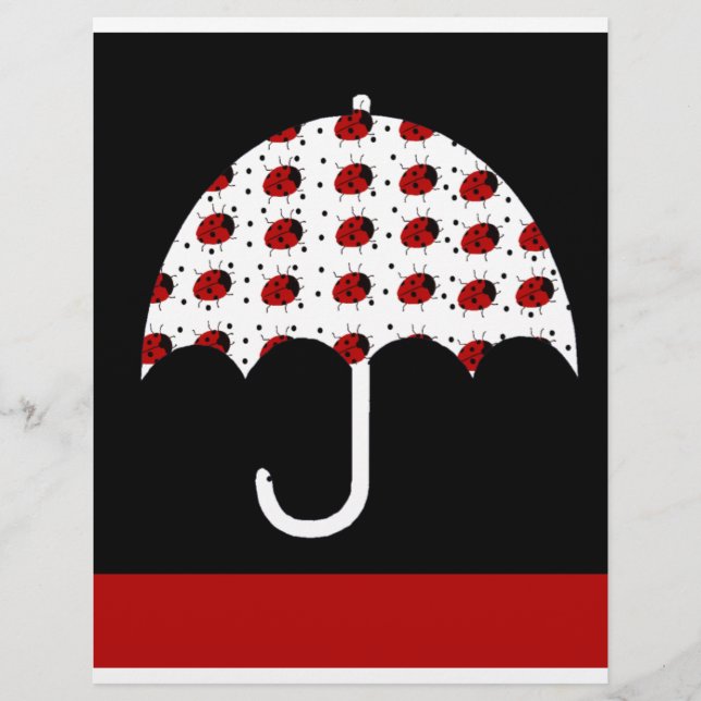 Papier Ladybug Umbrella Design (Devant)