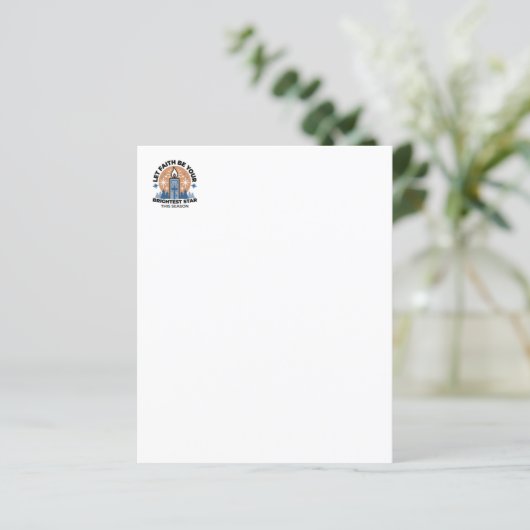 Papier Laisser la foi briller : Thème hiver (Debout devant)