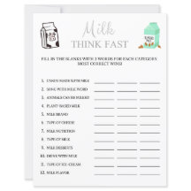 Lait Think Fast Jeu