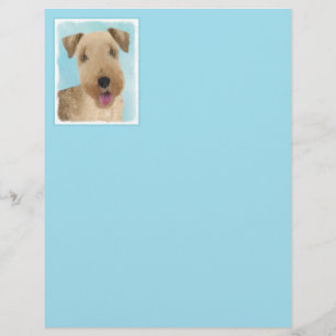 Papier Lakeland Terrier Peinture - Cute Original Chien Ar