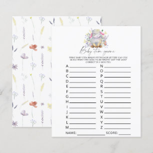 Papier Lamb - Jeu d'article pour bébé. Jeu baby shower