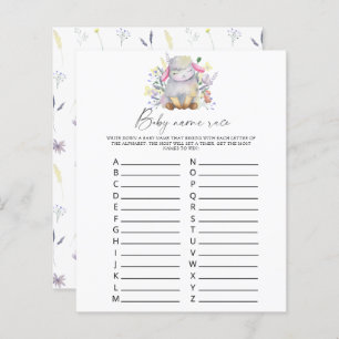 Papier Lamb - jeu de course de nom bébé