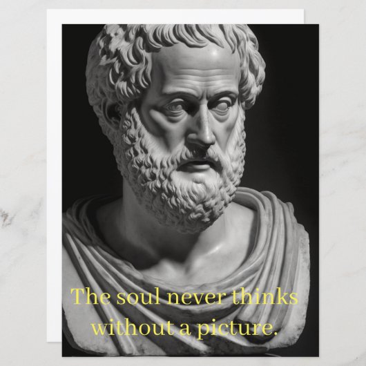 Papier L'âme ne pense jamais sans image (Devant / Derrière)