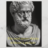 Papier L'âme ne pense jamais sans image (Devant)