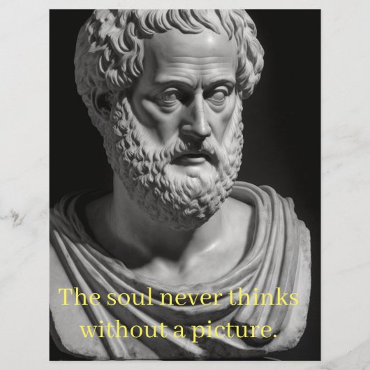 Papier L'âme ne pense jamais sans image (Devant)