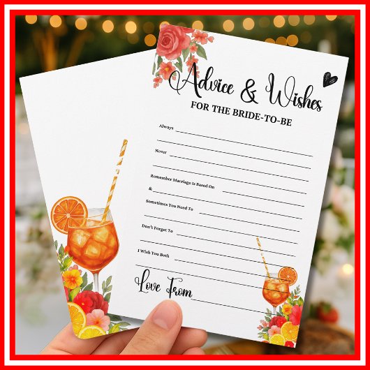 Papier L'amour à First Spritz Conseils souhaite à la mari